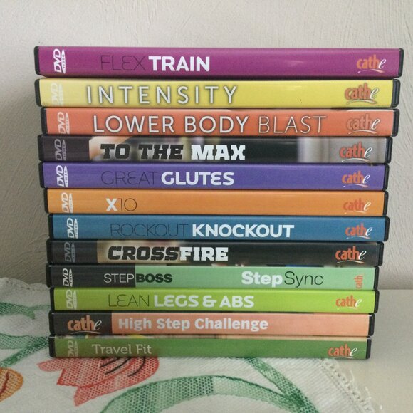 Bundle of 12 Cathe Friedrich Workout Exercise Fitness DVDs - Picture 2 of 2